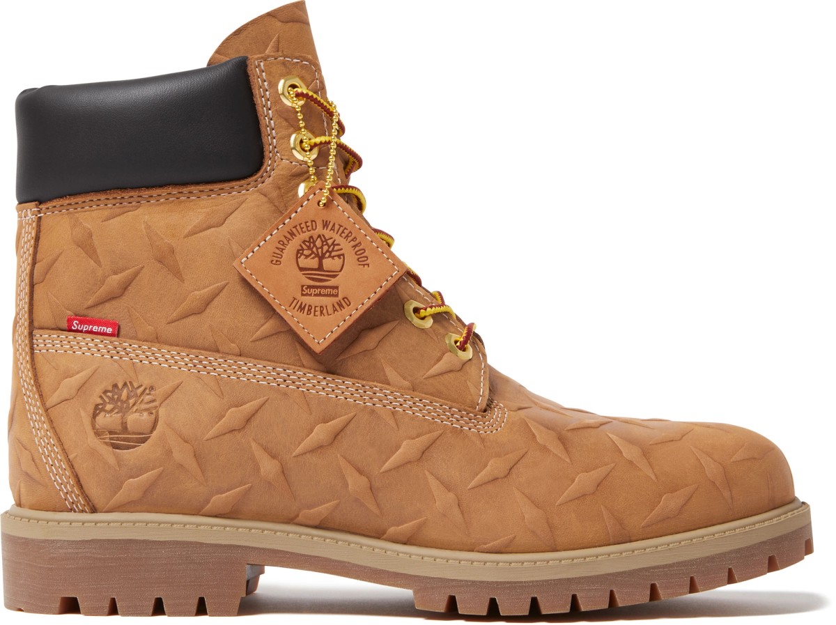 SupremeとTimberlandのDiamond Plate 6インチブーツ